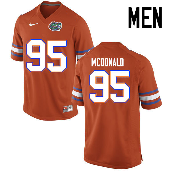 Men Florida Gators #95 Ray McDonald College Football Jerseys Sale-Orange - Click Image to Close